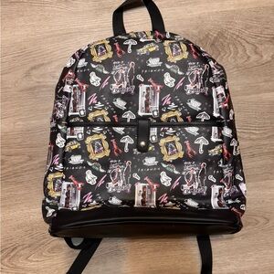 Friends Sitcom TV Show Backpack Book Bag with Keychain Central Perk Coffee